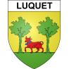 Pegatinas escudo de armas de Luquet adhesivo de la etiqueta engomada