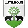 Pegatinas escudo de armas de Lutilhous adhesivo de la etiqueta engomada