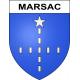 Marsac 65 ville sticker blason écusson autocollant adhésif