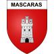 Pegatinas escudo de armas de Mascaras adhesivo de la etiqueta engomada