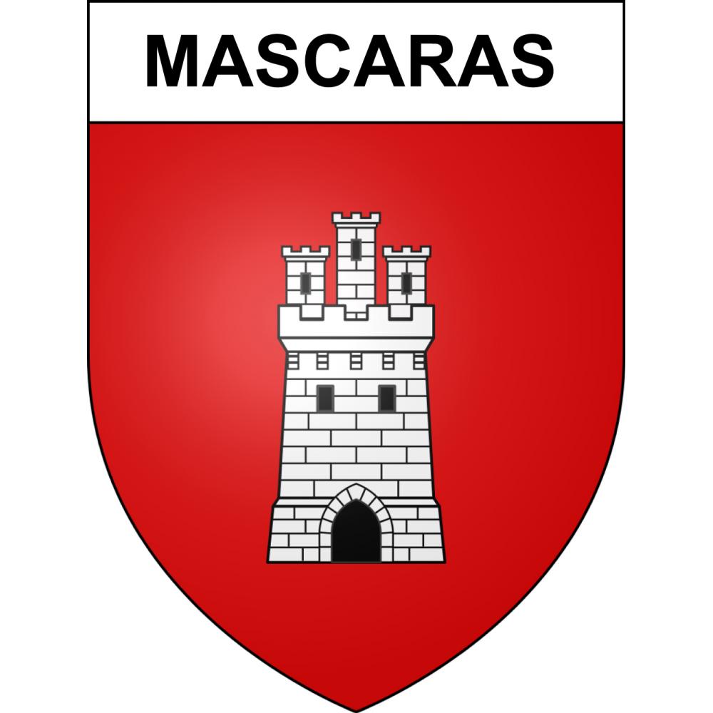 Pegatinas escudo de armas de Mascaras adhesivo de la etiqueta engomada
