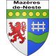 Mazères-de-Neste 65 ville sticker blason écusson autocollant adhésif