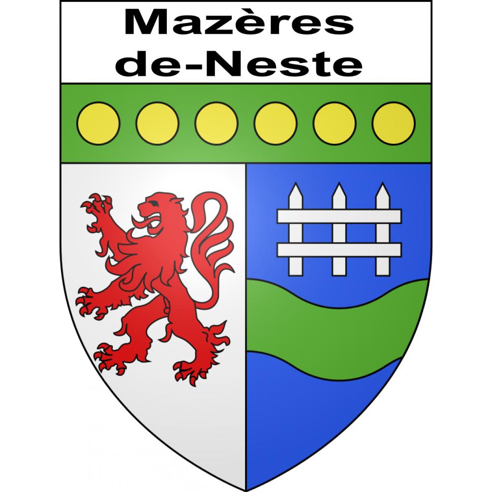 Adesivi stemma Mazères-de-Neste adesivo