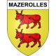 Mazerolles Sticker wappen, gelsenkirchen, augsburg, klebender aufkleber