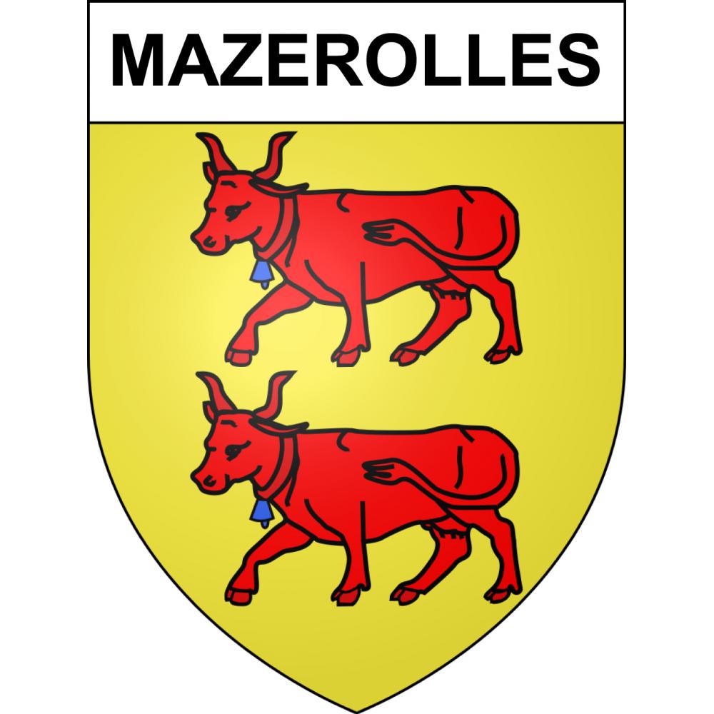 Adesivi stemma Mazerolles adesivo