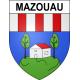 Pegatinas escudo de armas de Mazouau adhesivo de la etiqueta engomada