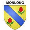 Monlong 65 ville sticker blason écusson autocollant adhésif