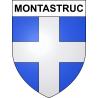 Montastruc 65 ville sticker blason écusson autocollant adhésif