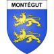 Stickers coat of arms Montégut adhesive sticker