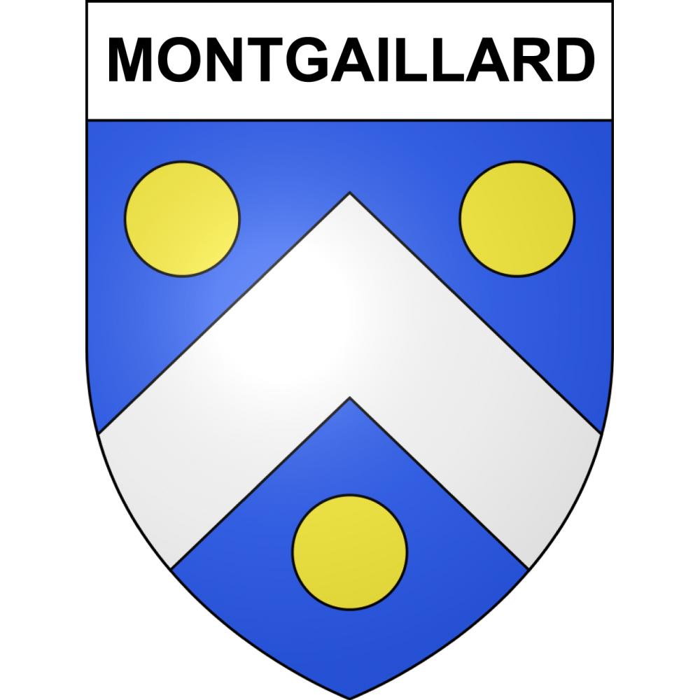 Stickers coat of arms Montgaillard adhesive sticker