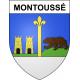 Stickers coat of arms Montoussé adhesive sticker