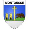 Stickers coat of arms Montoussé adhesive sticker