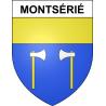 Montsérié Sticker wappen, gelsenkirchen, augsburg, klebender aufkleber