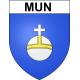 Pegatinas escudo de armas de Mun adhesivo de la etiqueta engomada