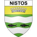 Pegatinas escudo de armas de Nistos adhesivo de la etiqueta engomada