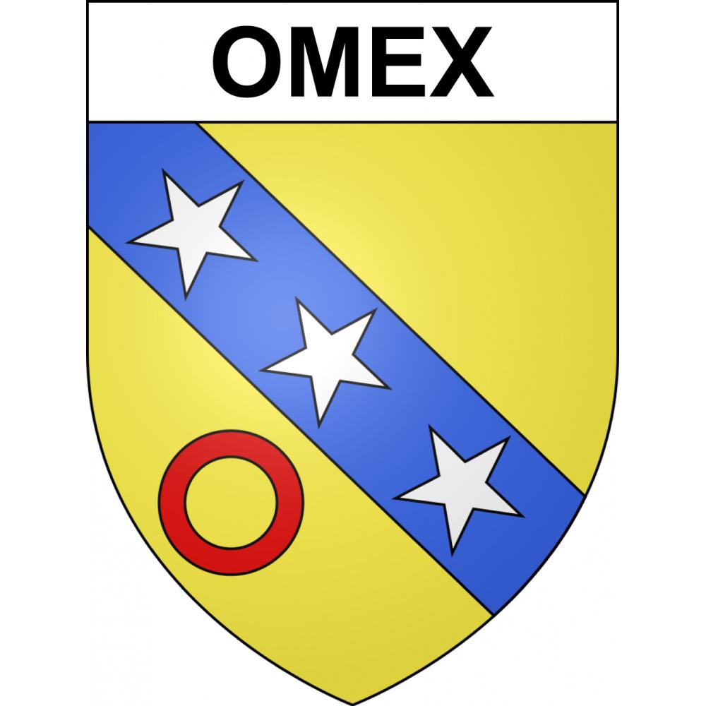 Pegatinas escudo de armas de Omex adhesivo de la etiqueta engomada