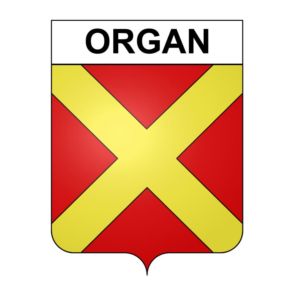 Pegatinas escudo de armas de Organ adhesivo de la etiqueta engomada