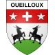 Oueilloux 65 ville sticker blason écusson autocollant adhésif