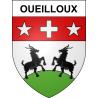 Oueilloux 65 ville sticker blason écusson autocollant adhésif