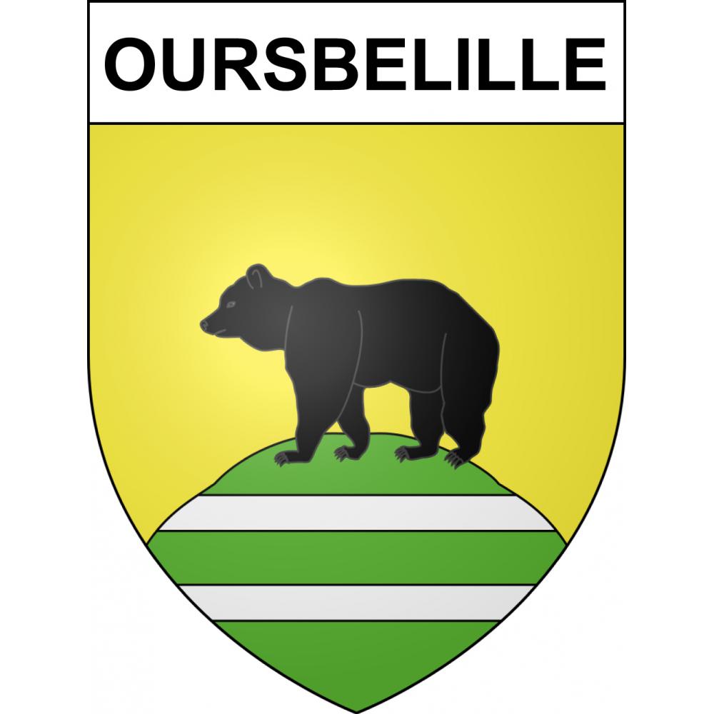 Oursbelille 65 ville sticker blason écusson autocollant adhésif