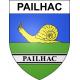 Pegatinas escudo de armas de Pailhac adhesivo de la etiqueta engomada