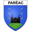 Pegatinas escudo de armas de Paréac adhesivo de la etiqueta engomada