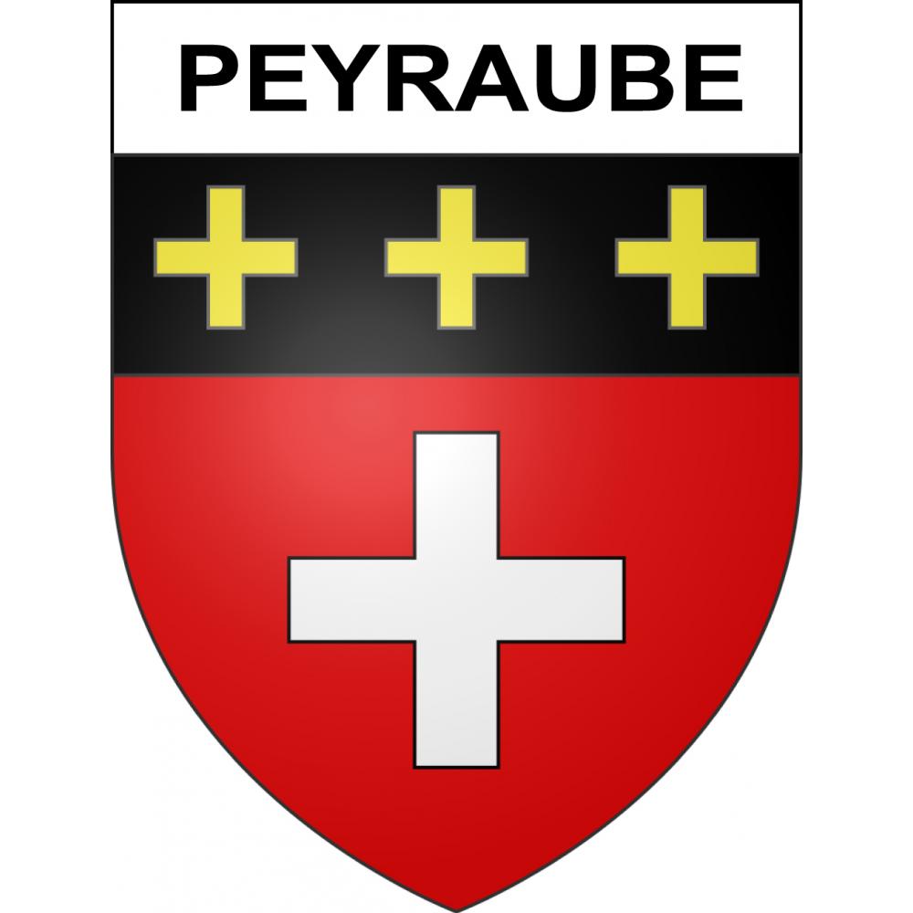 Stickers coat of arms Peyraube adhesive sticker