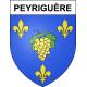 Pegatinas escudo de armas de Peyriguère adhesivo de la etiqueta engomada