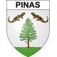 Pinas Sticker wappen, gelsenkirchen, augsburg, klebender aufkleber