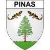 Pinas 65 ville sticker blason écusson autocollant adhésif
