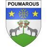 Pegatinas escudo de armas de Poumarous adhesivo de la etiqueta engomada