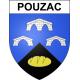 Stickers coat of arms Pouzac adhesive sticker