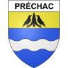 Stickers coat of arms Préchac adhesive sticker