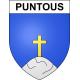 Puntous 65 ville sticker blason écusson autocollant adhésif