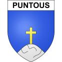 Pegatinas escudo de armas de Puntous adhesivo de la etiqueta engomada