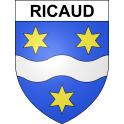 Pegatinas escudo de armas de Ricaud adhesivo de la etiqueta engomada