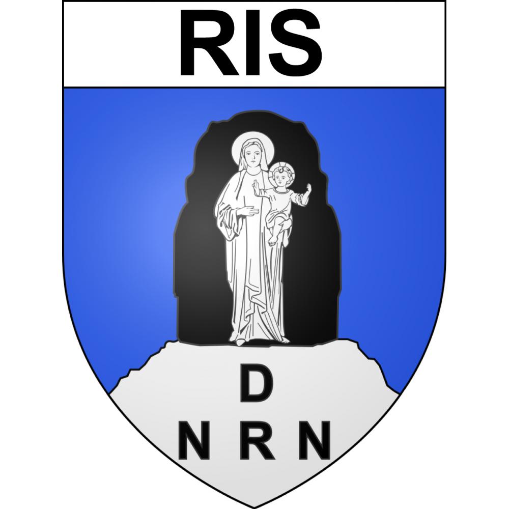 Ris 65 ville sticker blason écusson autocollant adhésif