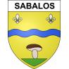Pegatinas escudo de armas de Sabalos adhesivo de la etiqueta engomada