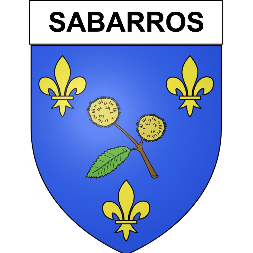 Sabarros 65 ville sticker blason écusson autocollant adhésif