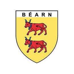 Béarn blason ovale autocollant adhésif