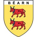 Béarn blason ovale autocollant adhésif