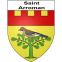 Stickers coat of arms Saint-Arroman adhesive sticker