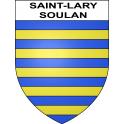 Pegatinas escudo de armas de Saint-Lary-Soulan adhesivo de la etiqueta engomada