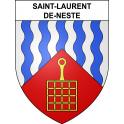 Stickers coat of arms Saint-Laurent-de-Neste adhesive sticker