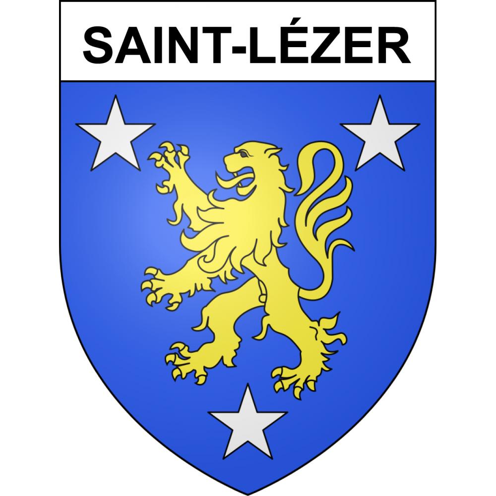 Stickers coat of arms Saint-Lézer adhesive sticker