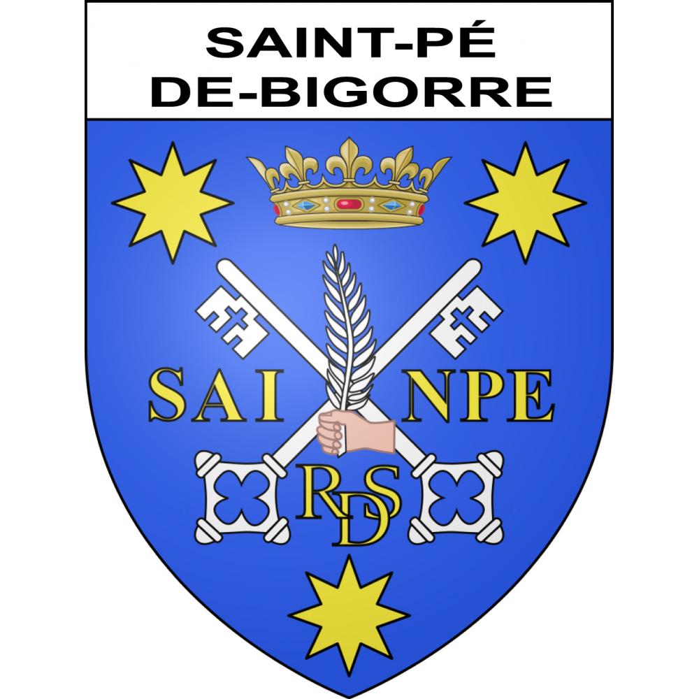 Stickers coat of arms Saint-Pé-de-Bigorre adhesive sticker
