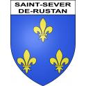 Stickers coat of arms Saint-Sever-de-Rustan adhesive sticker