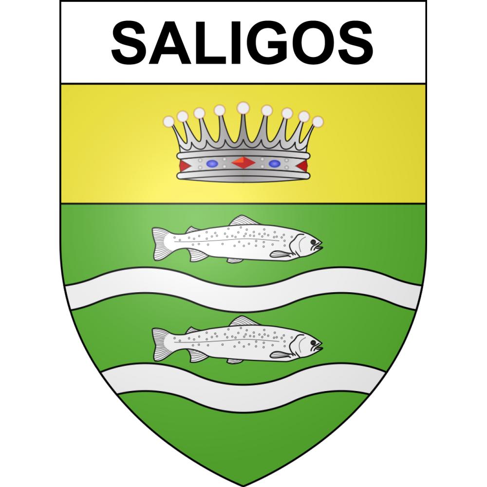 Stickers coat of arms Saligos adhesive sticker