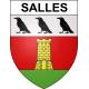 Salles 65 ville sticker blason écusson autocollant adhésif