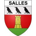 Stickers coat of arms Salles adhesive sticker